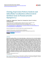 Cloning, expression pattern analysis and subcellular localization of resveratrol synthase gene in peanut (Arachis hypogaea L.)