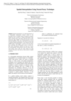Spatial interpolation using neural fuzzy technique