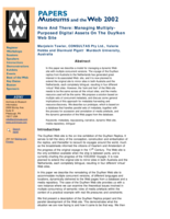 Here and there: managing multiply-purposed digital assets on the Duyfken web site