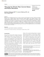 Tele-yoga for Chronic Pain: Current status and future directions