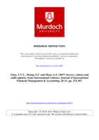 Secrecy culture and audit opinion: Some international evidence