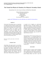 The Virtual Lab (physics & chemistry) for Malaysia’s Secondary School