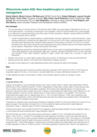 Rhizoctonia solani AG8: New breakthroughs in control and management