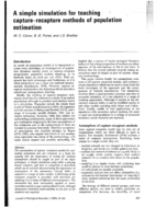 A simple simulation for teaching capture-recapture methods of population estimation