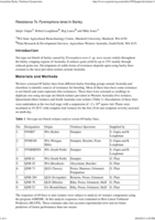 Resistance to Pyrenophora teres in barley