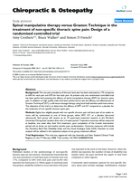Spinal manipulative therapy versus Graston Technique in the treatment of non-specific thoracic spine pain: design of a randomised controlled trial