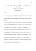 From Sophocles to Fincher: Fight club and the history of thinking