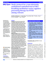 Study protocol for a non-inferiority randomised controlled trial of SKY breathing meditation versus cognitive processing therapy for PTSD among veterans