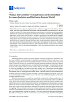 “Not as the Gentiles”: Sexual Issues at the Interface between Judaism and Its Greco-Roman World