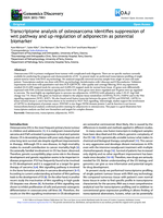 Transcriptome analysis of osteosarcoma identifies suppression of wnt pathway and up-regulation of adiponectin as potential biomarker