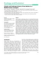 Climate and landscape drivers of tree decline in a Mediterranean ecoregion