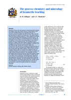 The process chemistry and mineralogy of brannerite leaching