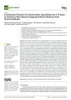 Continuous practice of conservation agriculture for 3–5 years in intensive rice-based cropping patterns reduces soil weed seedbank