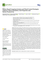 Barley-Based cropping systems and weed control strategies influence weed infestation, soil properties and barley productivity