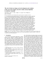 The role of land use change on the development and evolution of the West Coast trough, convective clouds, and precipitation in Southwest Australia