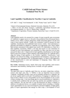 Land capability classification for non-rice crops in Cambodia