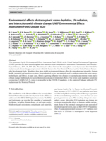 Environmental effects of stratospheric ozone depletion, UV radiation, and interactions with climate change: UNEP Environmental Effects Assessment Panel, Update 2020
