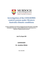 Investigation of the COOLNOMIX control system under Western Australia climatic conditions