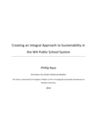 Creating an integral approach to sustainability in the WA public school system