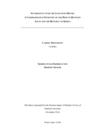 Sovereignty over the Liancourt Rocks: A comprehensive overview of the dispute between Japan and the Republic of Korea