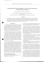 Control options of plant pathogens in native plant communities in south-western Australia