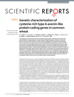 Genetic characterization of cysteine-rich type-b avenin-like protein coding genes in common wheat