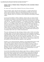 Islamic culture or Muslim cultures: Missing pieces in the Australian cultural kaleidoscope