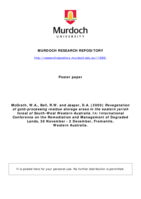 Revegetation of gold-processing residue storage areas in the eastern jarrah forest of South-West Western Australia
