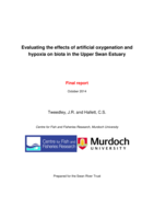 Evaluating the effects of artificial oxygenation and hypoxia on biota in the Upper Swan Estuary: Final report