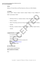 Influence of contrast shower and water immersion on recovery in elite netballers