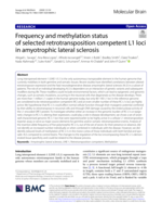 Frequency and methylation status of selected retrotransposition competent L1 loci in amyotrophic lateral sclerosis