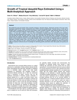 Growth of tropical dasyatid rays estimated using a multi-analytical approach