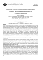 Empowering School of Accounting websites through quality assurance: Development and implementation of a user-perceived instrument