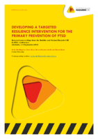 Developing a targeted resilience intervention for the primary prevention of PTSD