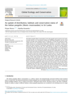 An update of distribution, habitats and conservation status of the Indian pangolin (Manis crassicaudata) in Sri Lanka