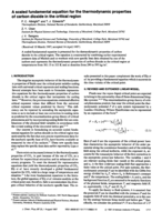 A scaled fundamental equation for the thermodynamic properties of carbon dioxide in the critical region