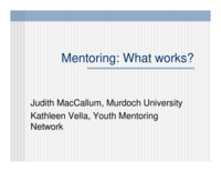 Mentoring: Does it really work?