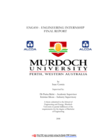 Engineering internship final report: Alcoa World Alumina