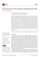 Pricing European currency options with high-frequency data