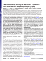 The evolutionary history of the extinct ratite moa and New Zealand Neogene paleogeography