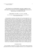 Influence of water depth, season, habitat and estuary location on the macrobenthic fauna of a seasonally closed estuary