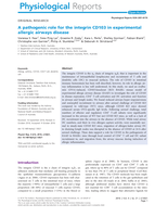A pathogenic role for the integrin CD103 in experimental allergic airways disease