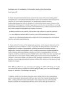 Developing tools for investigation of mitochondrial toxicity in the clinical setting