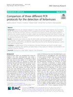 Comparison of three different PCR protocols for the detection of ferlaviruses