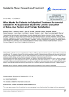 What works for patients in outpatient treatment for alcohol addiction? An explorative study into clients’ evaluation of subjective factors and therapy satisfaction