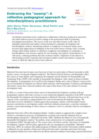 Embracing the "swamp": A reflective pedagogical approach for interdisciplinary practitioners