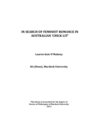 In search of feminist romance in Australian 'Chick Lit'