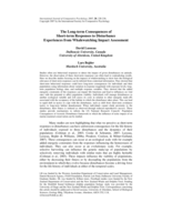 The long-term consequences of short-term responses to disturbance: Experiences from whalewatching impact assessment