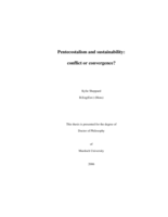 Pentecostalism and sustainability: conflict or convergence?