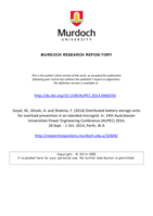 Distributed battery storage units for overload prevention in an islanded microgrid